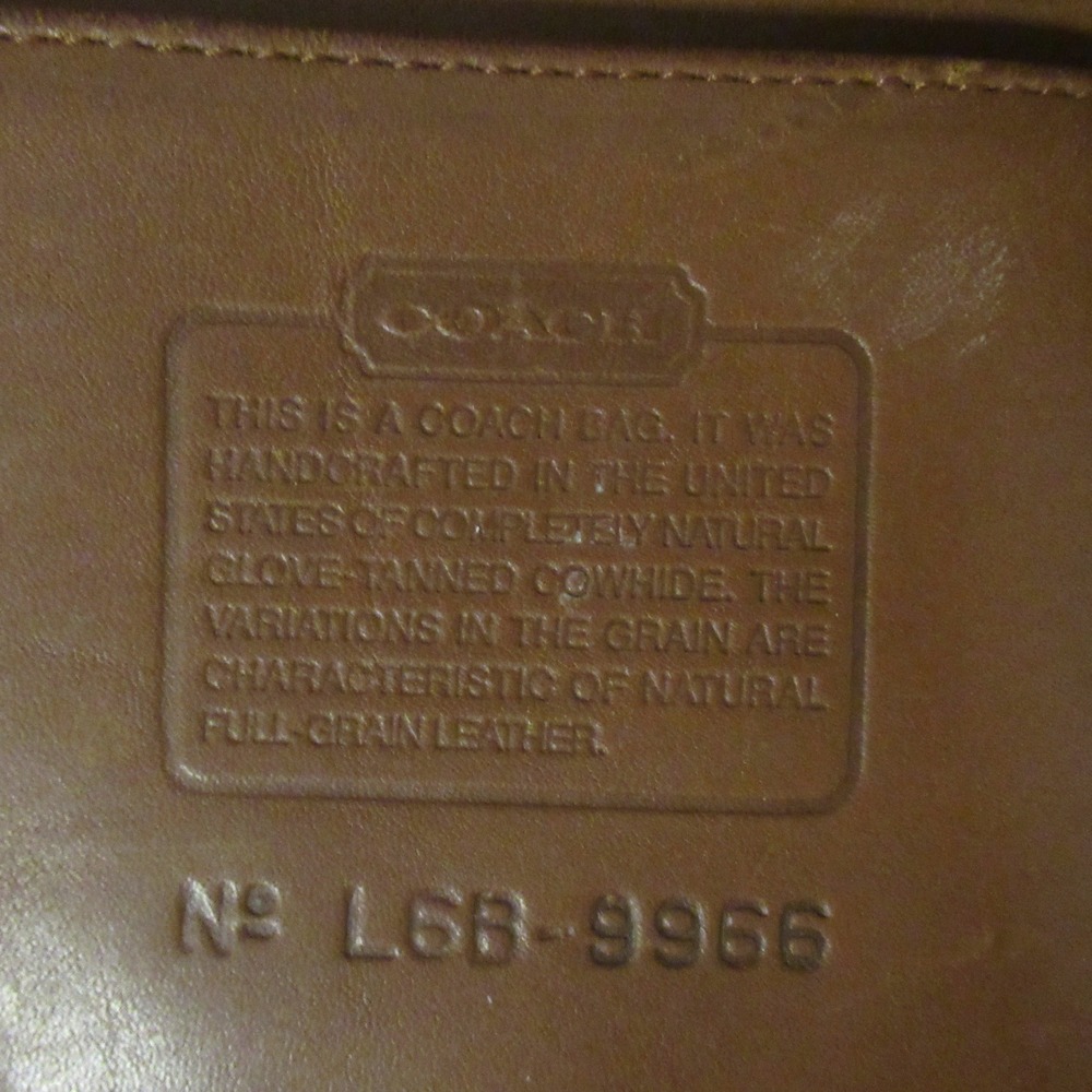 Vintage Y2K Coach Legacy Crossbody Bag 9966 British Tan Leather Zip Top - Picture 10 of 10